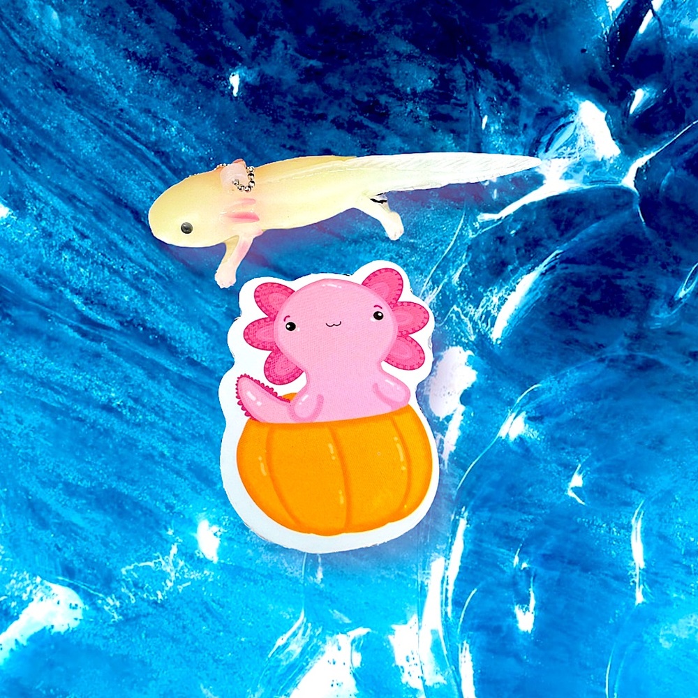 PUMPKalotl Axolotl Crazy Trending WaterProof Single Decor Accent Sticker